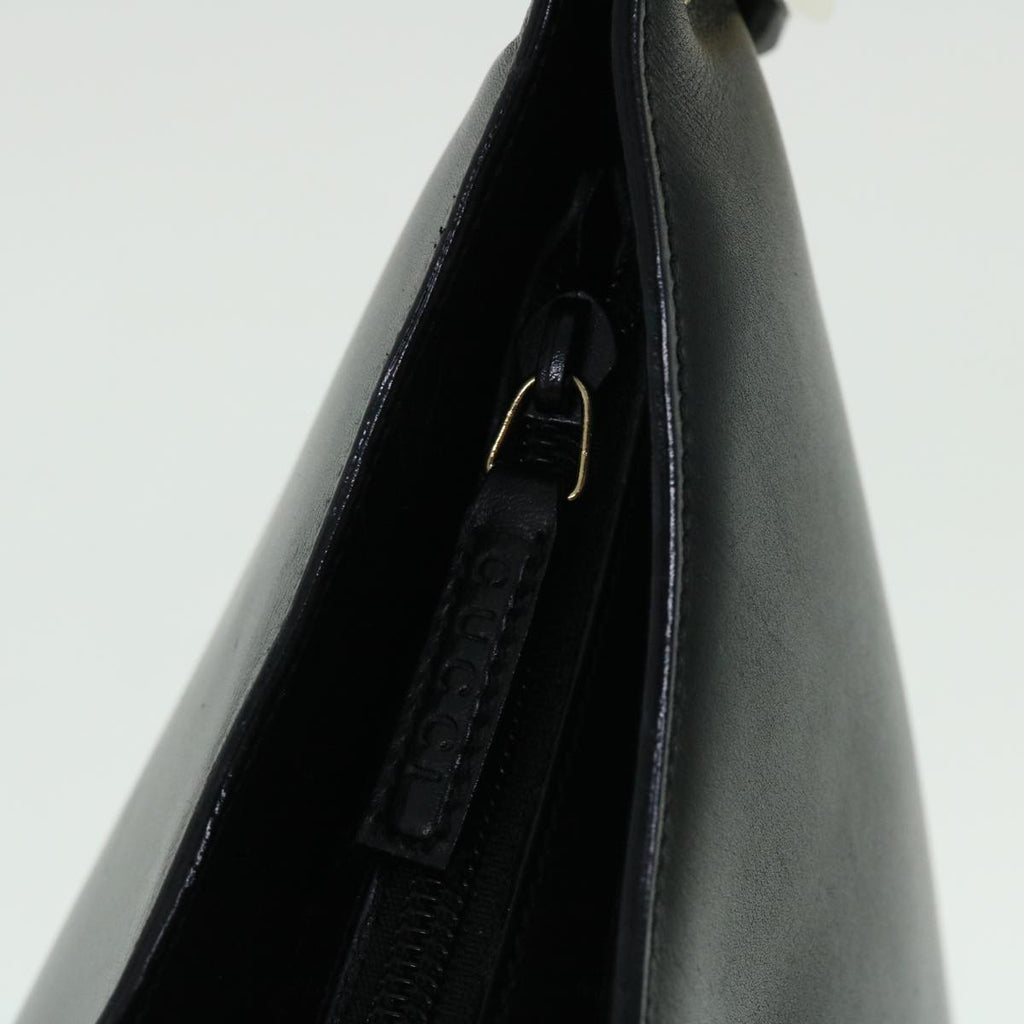GUCCI Bamboo Shoulder Bag Leather Black 001.3007.001274 ac2080