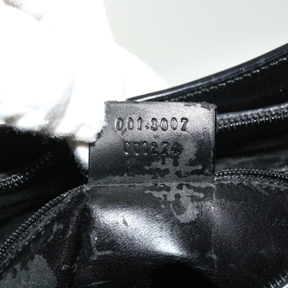 GUCCI Bamboo Shoulder Bag Leather Black 001.3007.001274 ac2080