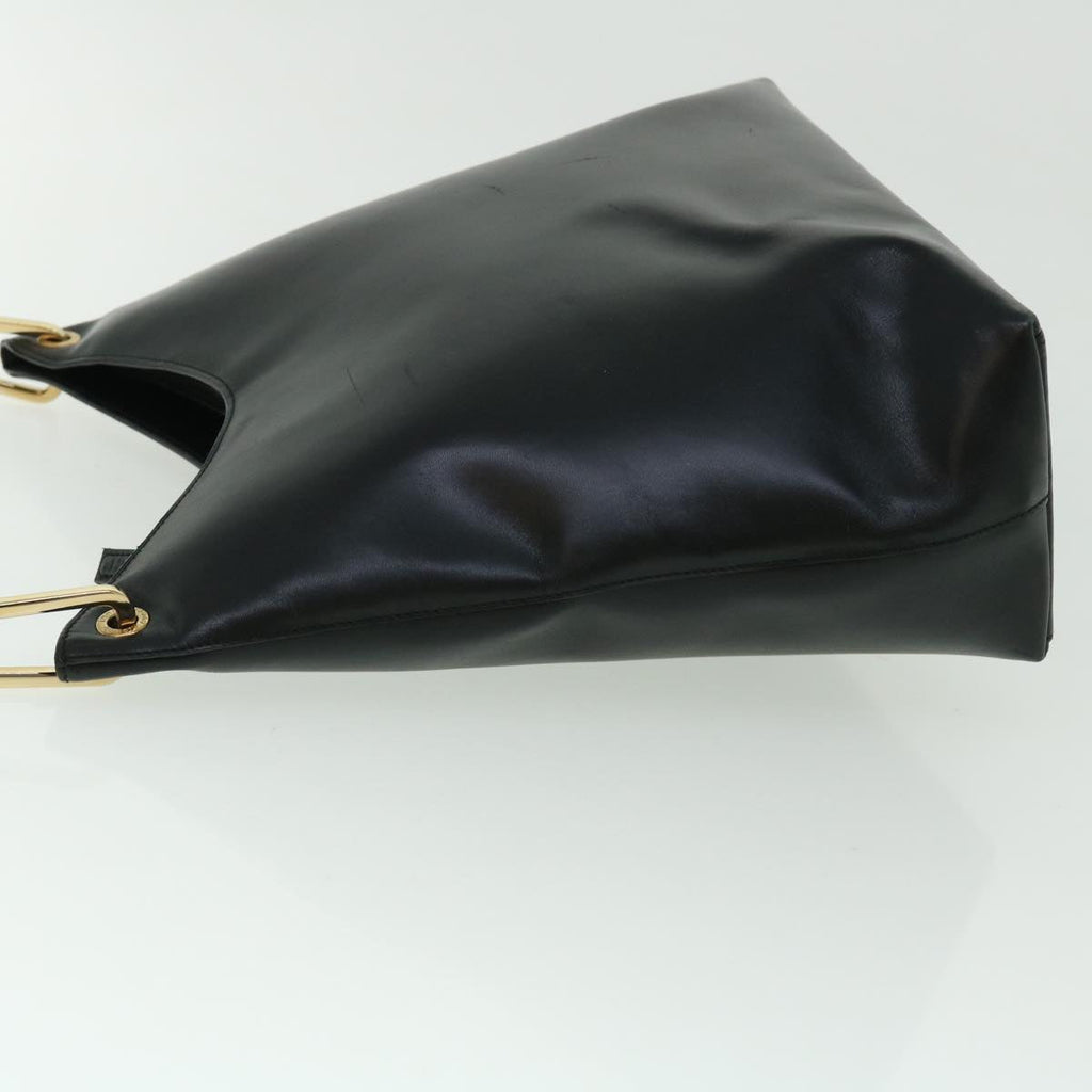 GUCCI Bamboo Shoulder Bag Leather Black 001.3007.001274 ac2080