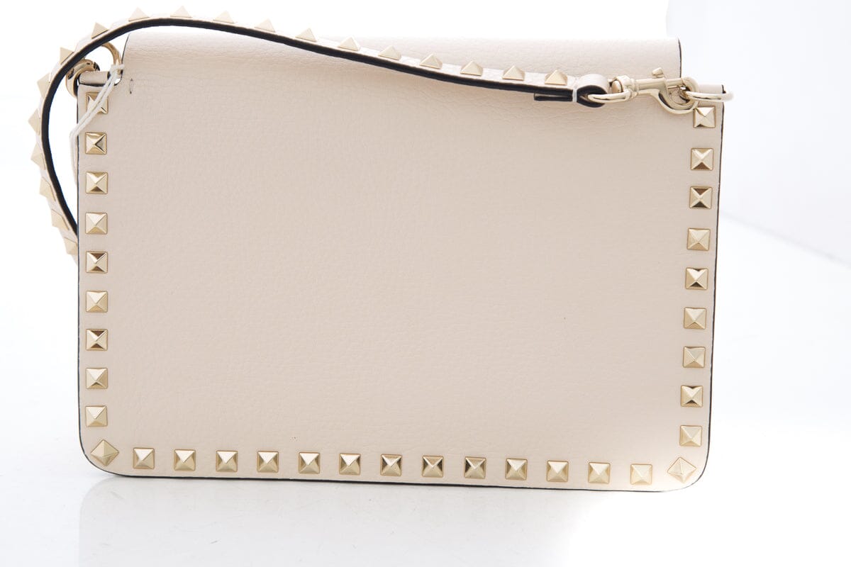 Valentino Cream Rockstud Flap Cross-Body NWT