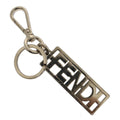 FENDI Key Holder Metal Silver ac2145