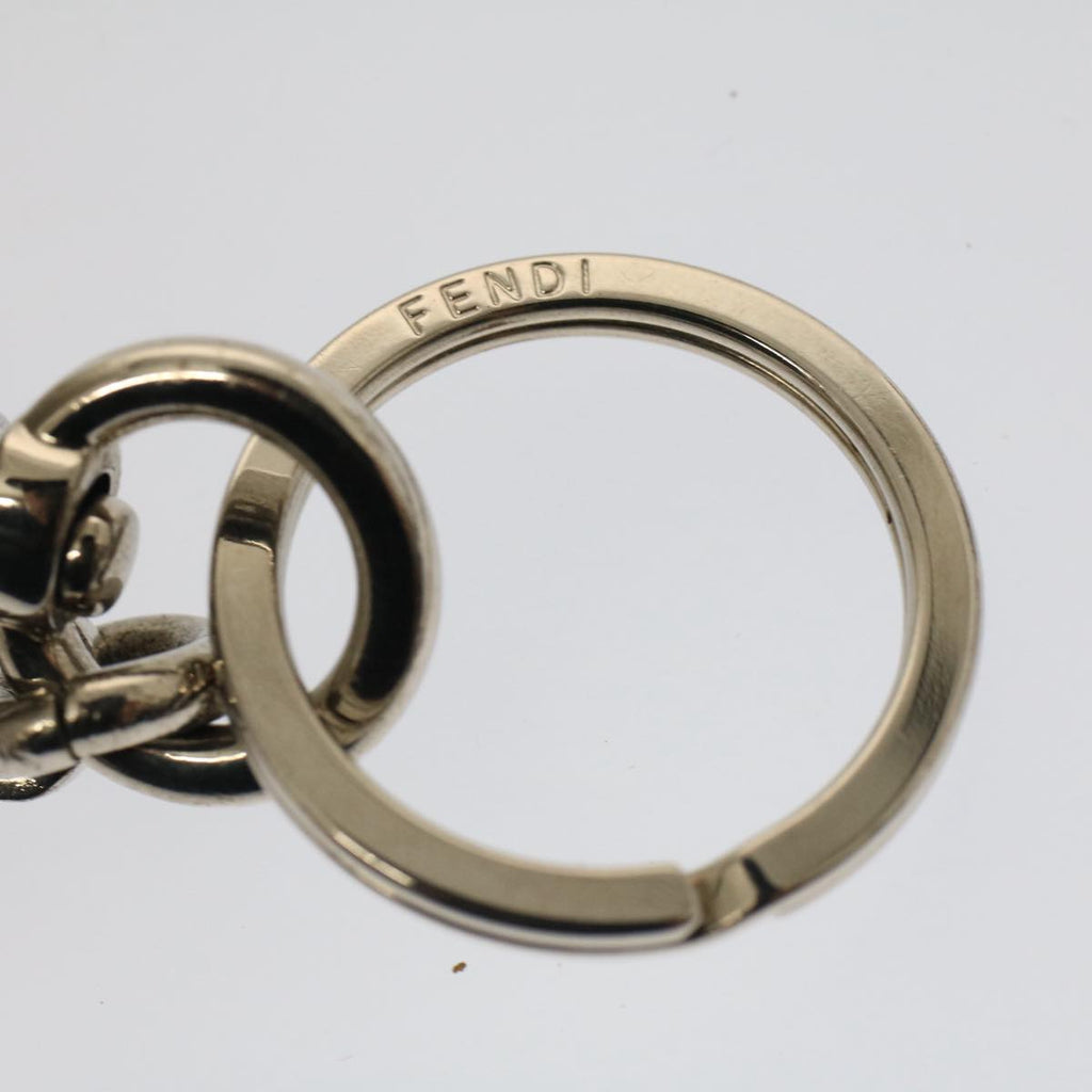 FENDI Key Holder Metal Silver ac2145