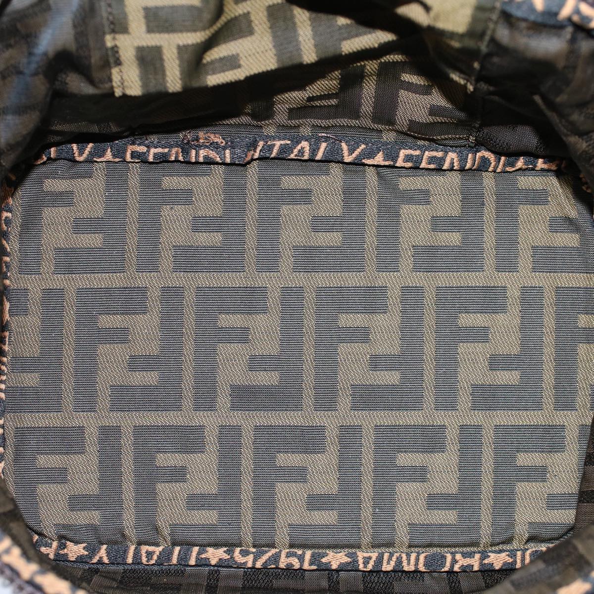 FENDI Zucca Canvas Vanity Cosmetic Pouch Brown ac2172