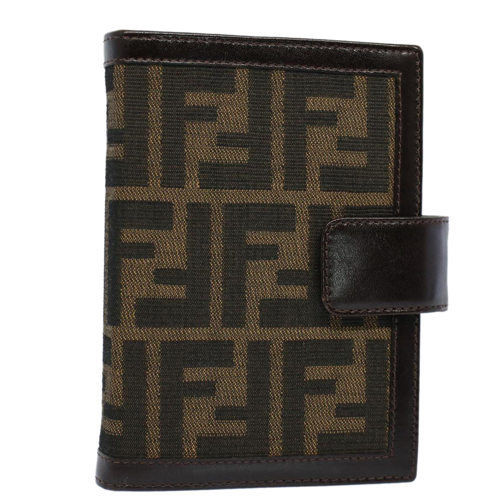 FENDI Zucca Canvas Agenda Day Planner Cover Brown ac2173