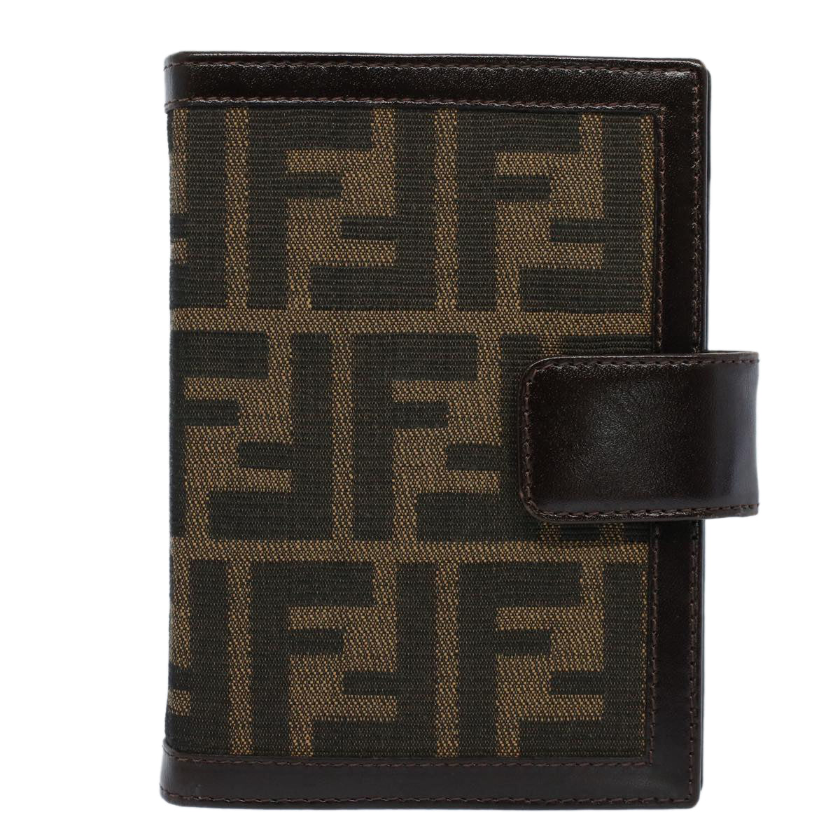 FENDI Zucca Canvas Agenda Day Planner Cover Brown ac2173