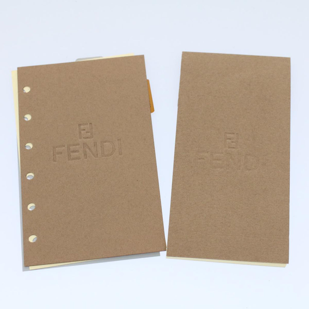 FENDI Zucca Canvas Agenda Day Planner Cover Brown ac2173