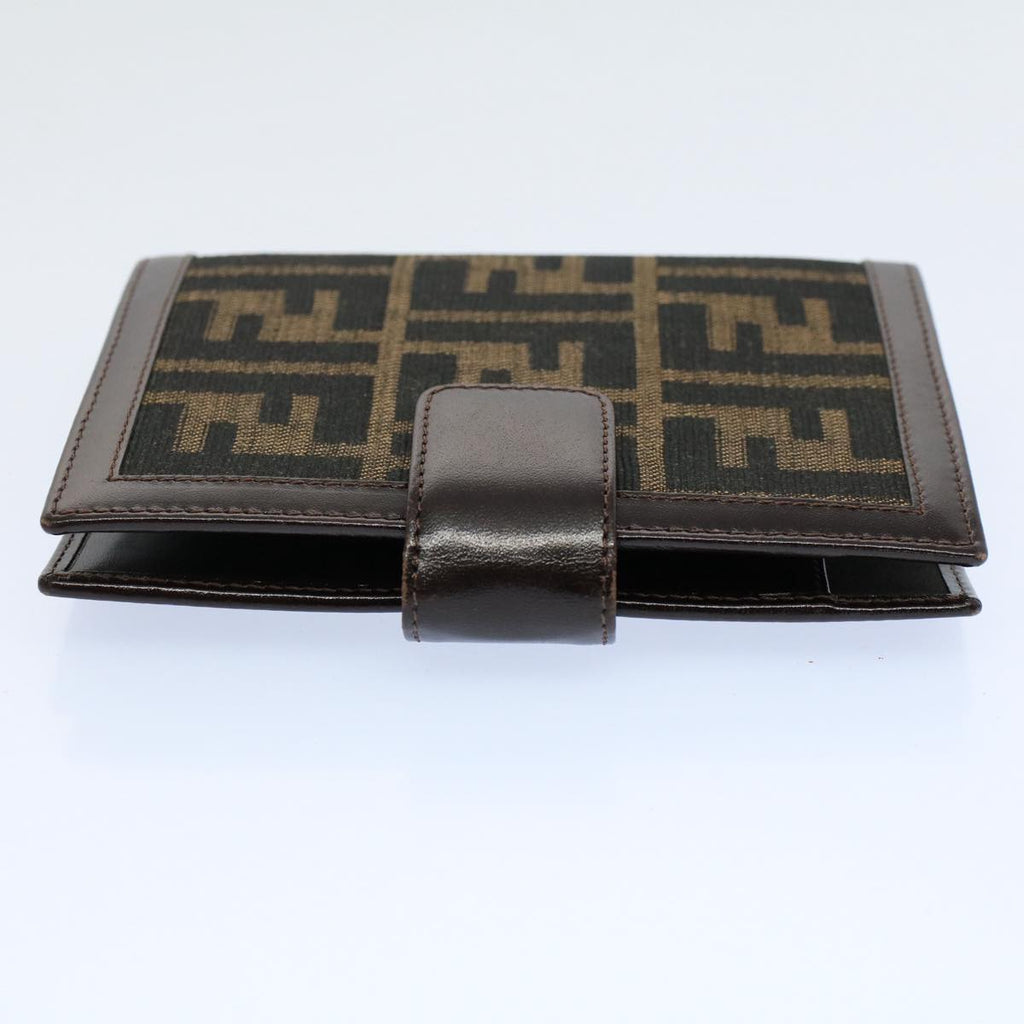 FENDI Zucca Canvas Agenda Day Planner Cover Brown ac2173