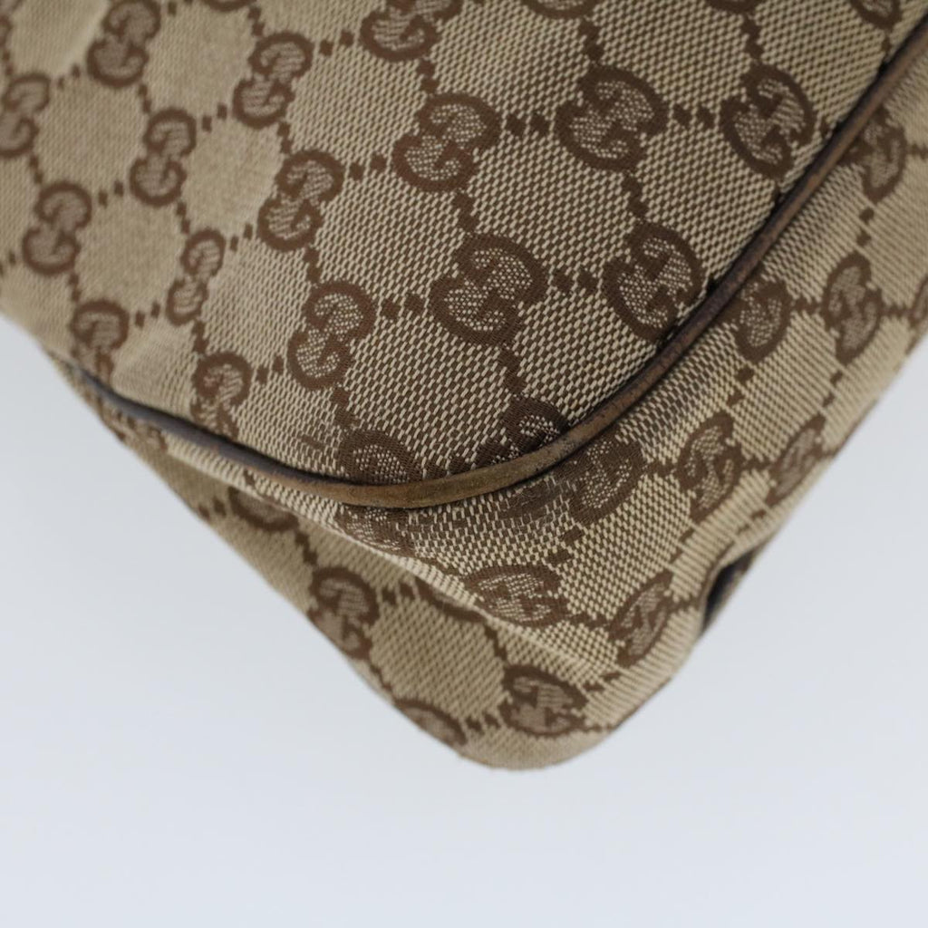 GUCCI GG Canvas Hand Bag Canvas Leather Beige Brown 121023 ac2176