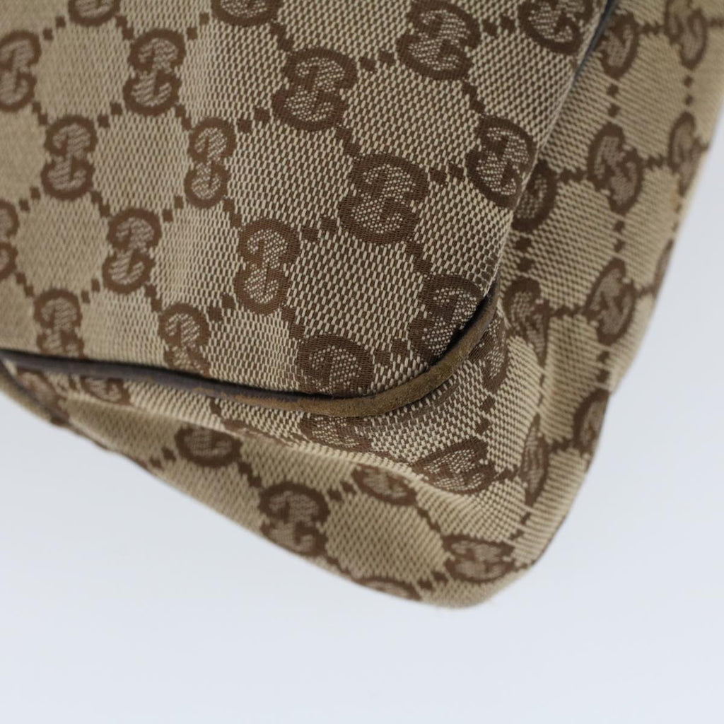 GUCCI GG Canvas Hand Bag Canvas Leather Beige Brown 121023 ac2176