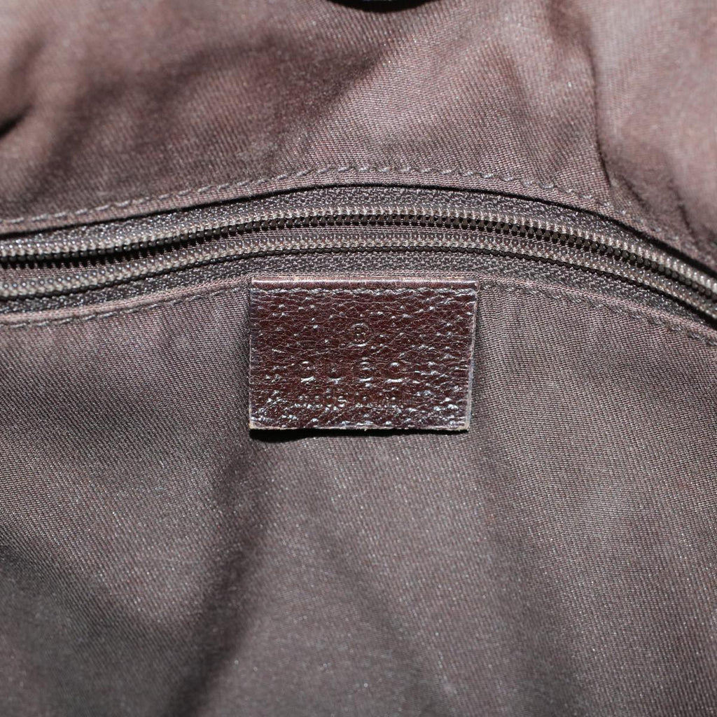 GUCCI GG Canvas Hand Bag Canvas Leather Beige Brown 121023 ac2176