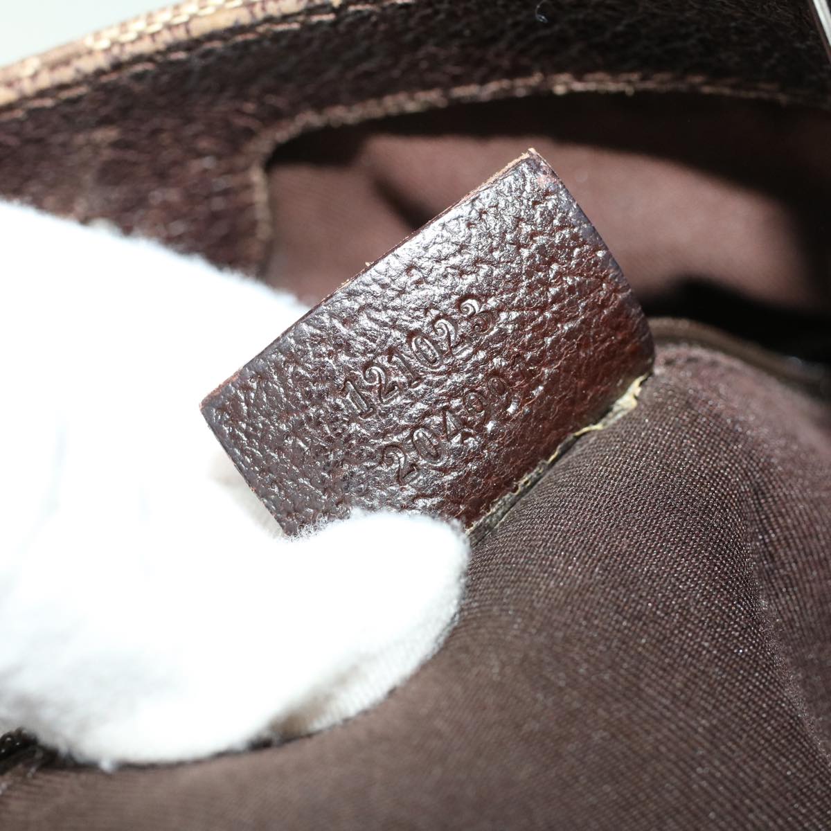 GUCCI GG Canvas Hand Bag Canvas Leather Beige Brown 121023 ac2176