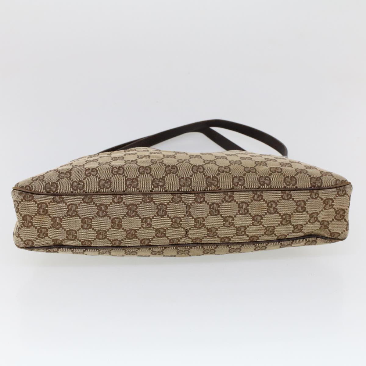 GUCCI GG Canvas Hand Bag Canvas Leather Beige Brown 121023 ac2176