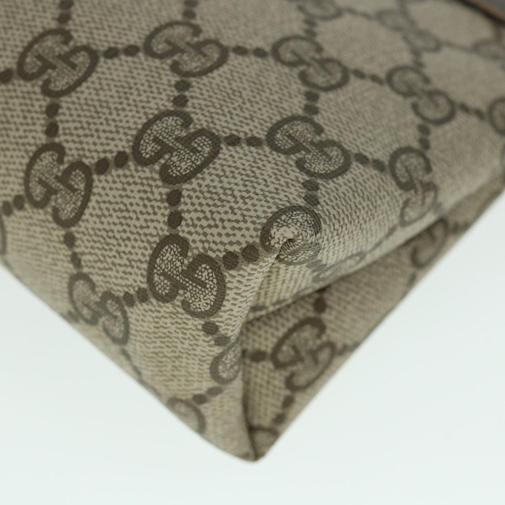 GUCCI GG Canvas Pouch PVC Leather Beige 89 01 020 ac2194
