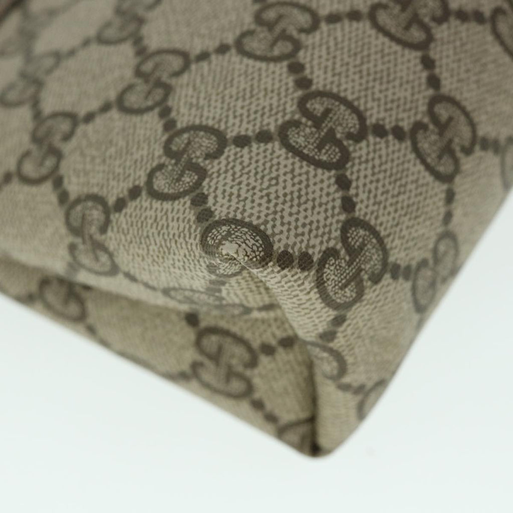 GUCCI GG Canvas Pouch PVC Leather Beige 89 01 020 ac2194