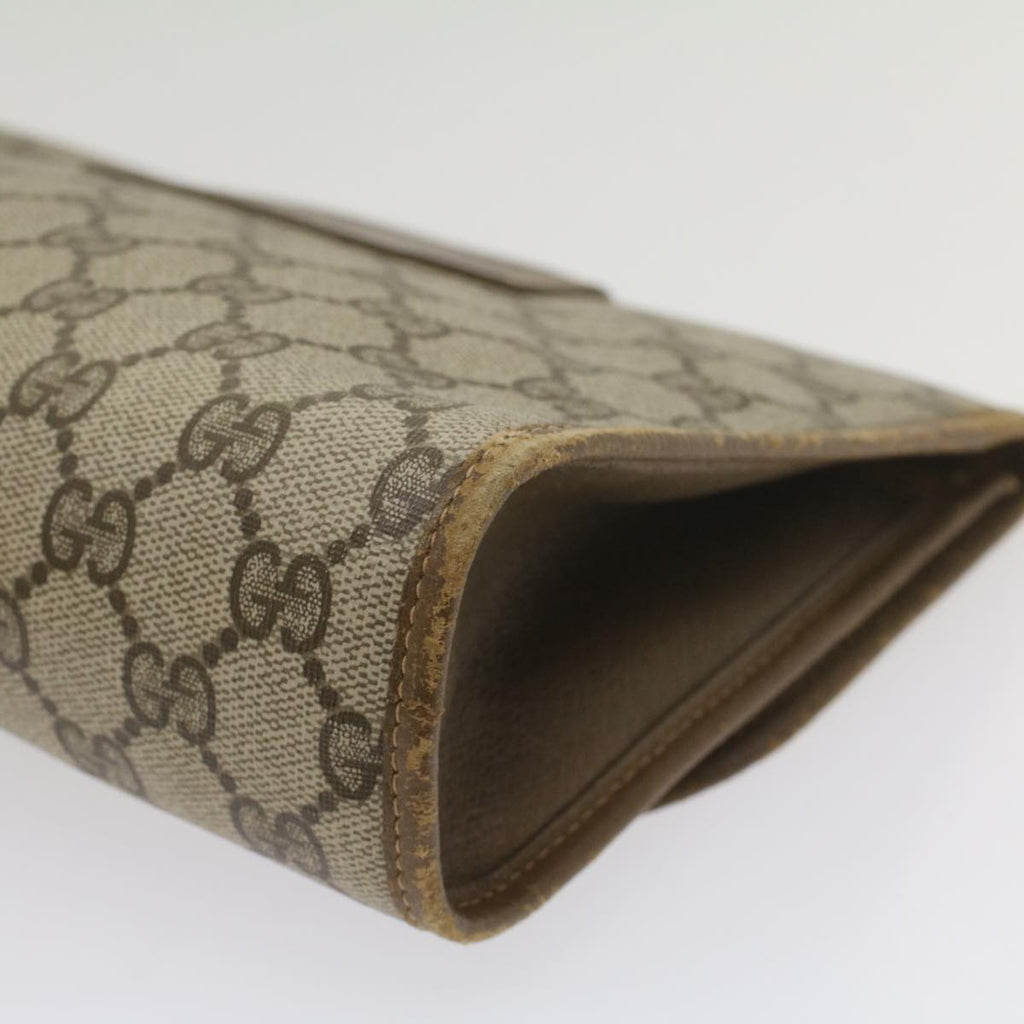 GUCCI GG Supreme Web Sherry Line Clutch Bag Beige Red 89 01 030 ac2277