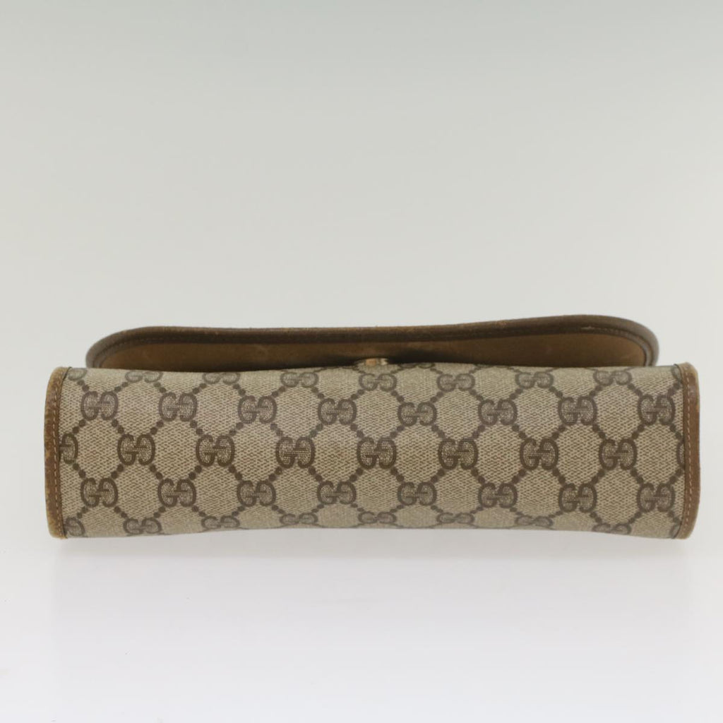 GUCCI GG Supreme Web Sherry Line Clutch Bag Beige Red 89 01 030 ac2277