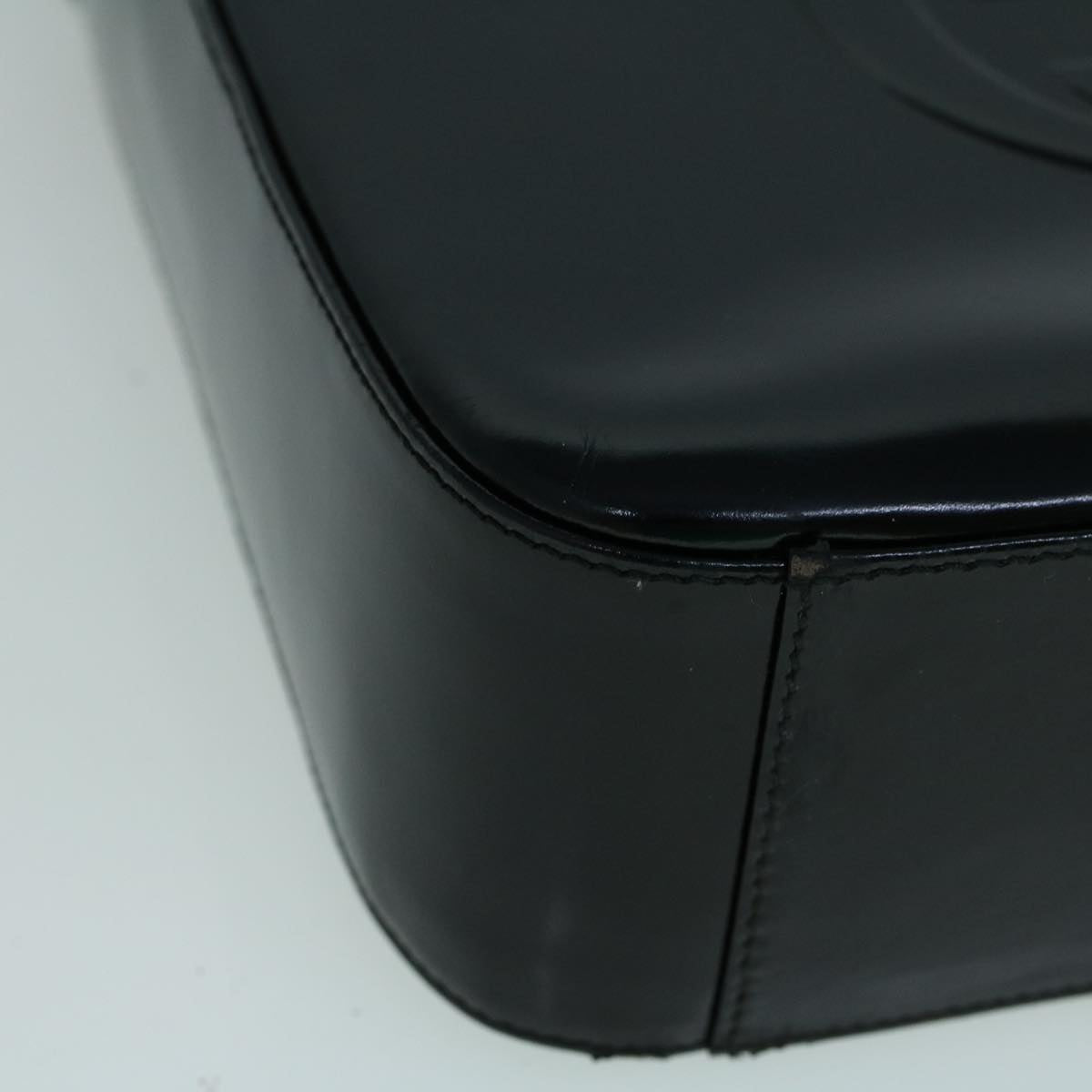 GUCCI Shoulder Bag Patent leather Black ac2278