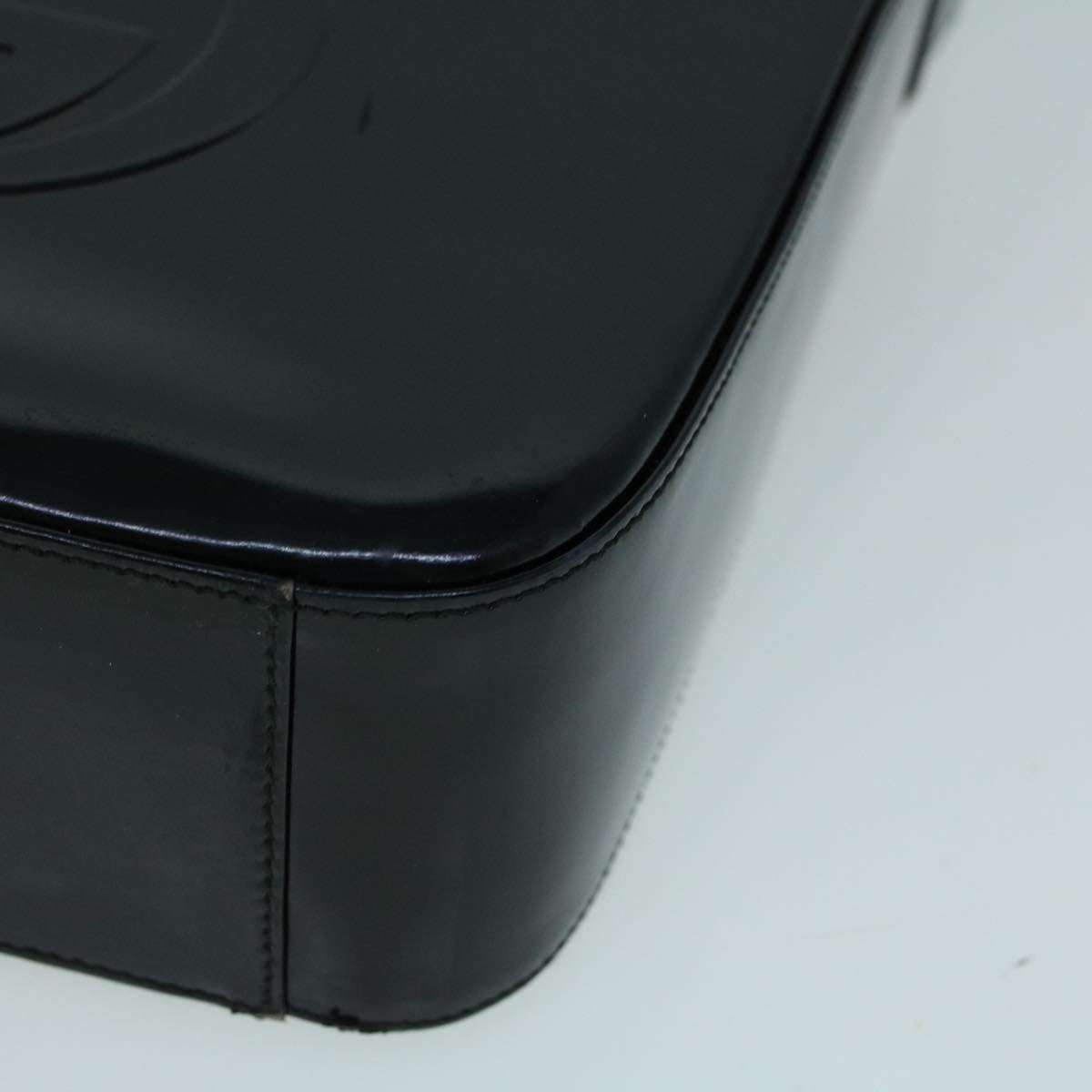 GUCCI Shoulder Bag Patent leather Black ac2278