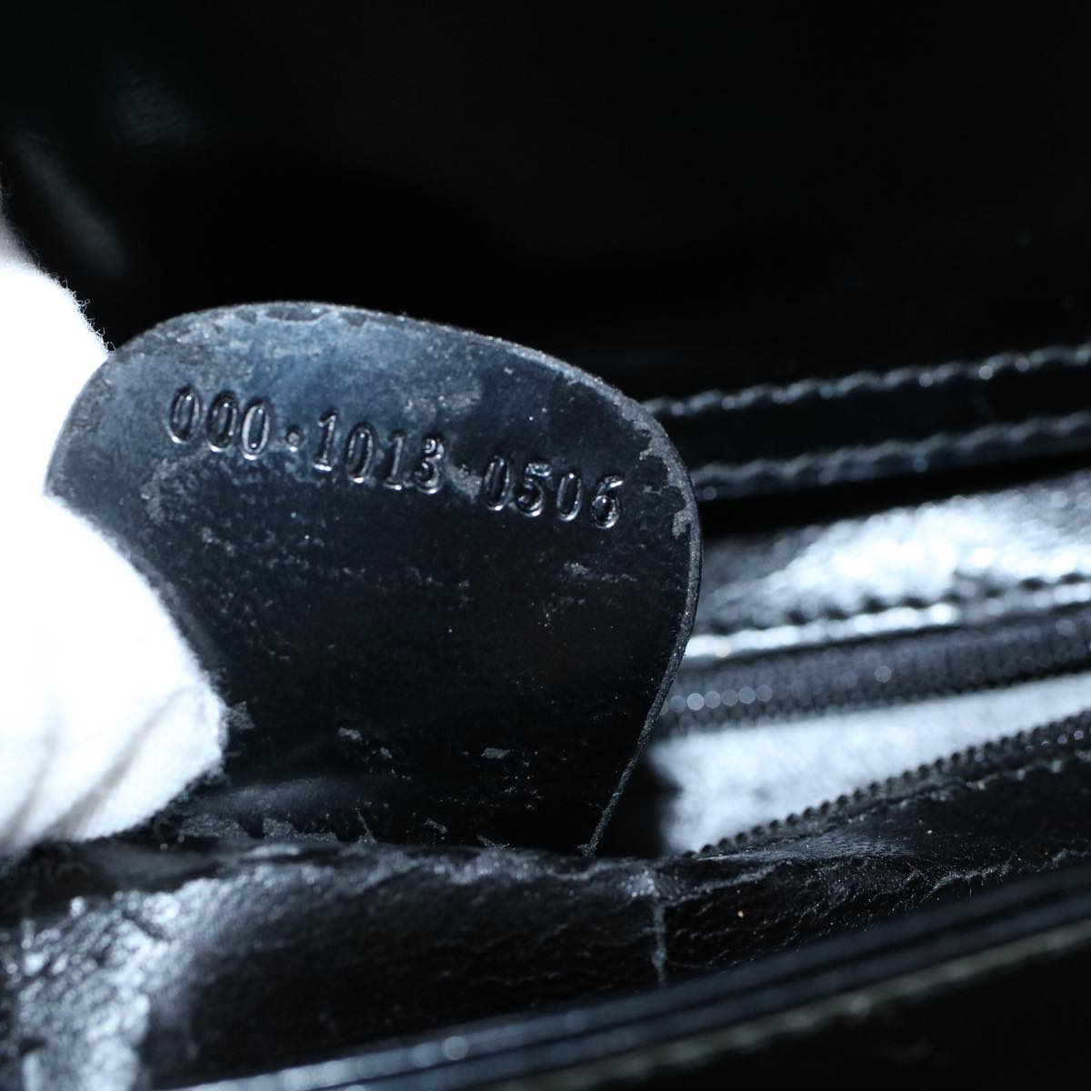 GUCCI Shoulder Bag Patent leather Black ac2278