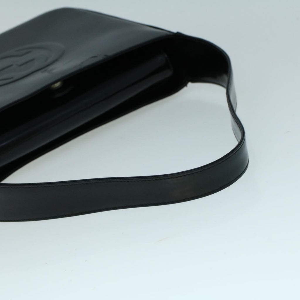 GUCCI Shoulder Bag Patent leather Black ac2278