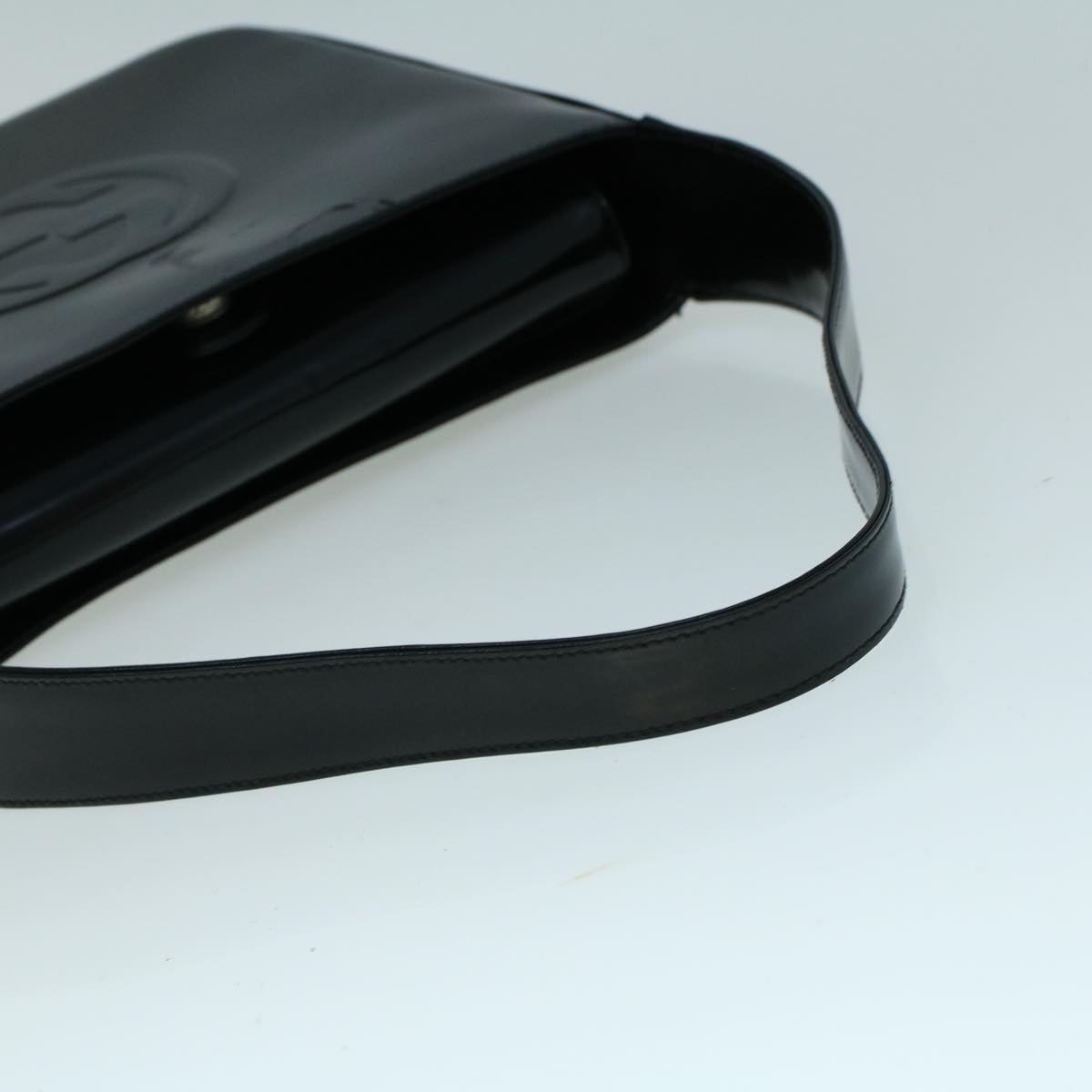 GUCCI Shoulder Bag Patent leather Black ac2278