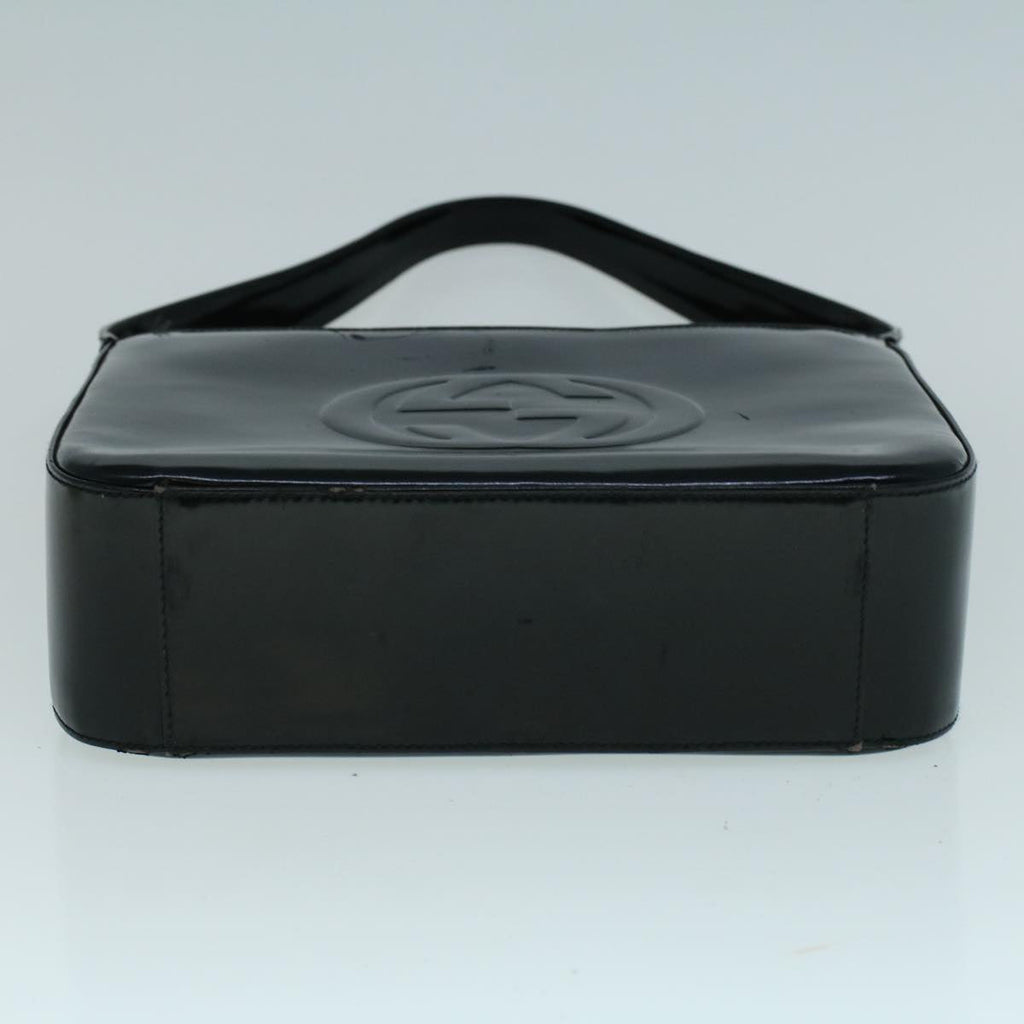 GUCCI Shoulder Bag Patent leather Black ac2278