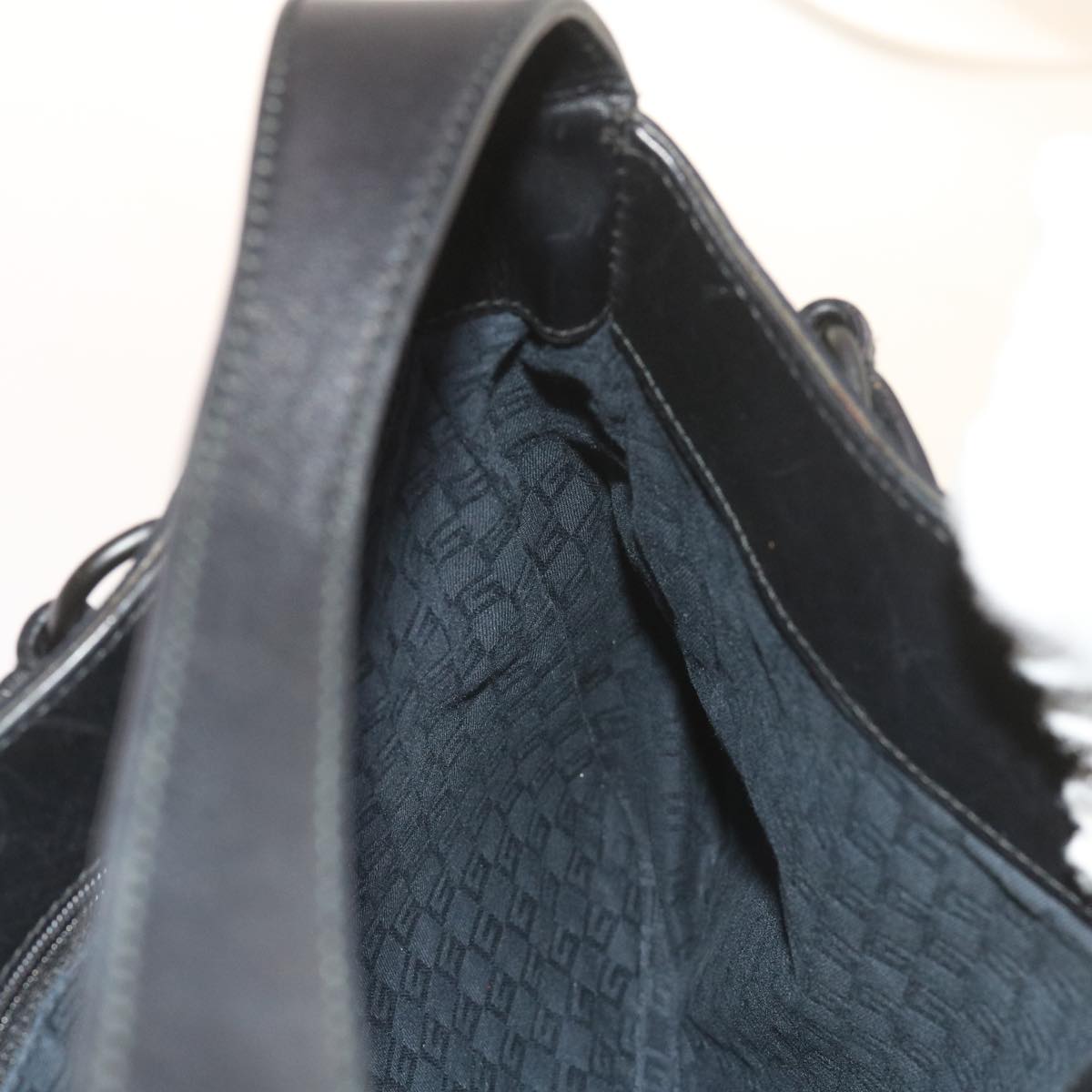 GUCCI Shoulder Bag Suede Black 101975 ac2279