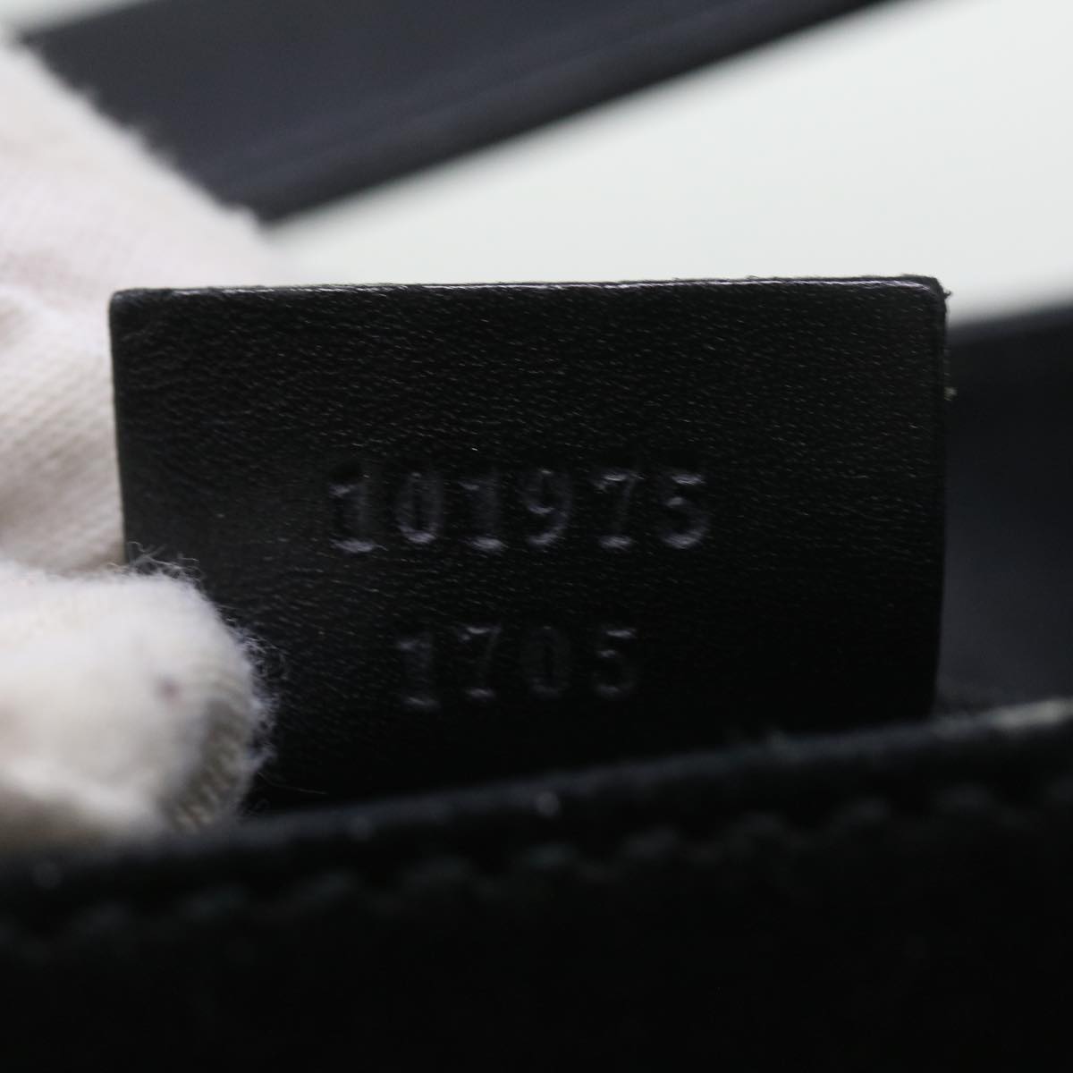 GUCCI Shoulder Bag Suede Black 101975 ac2279