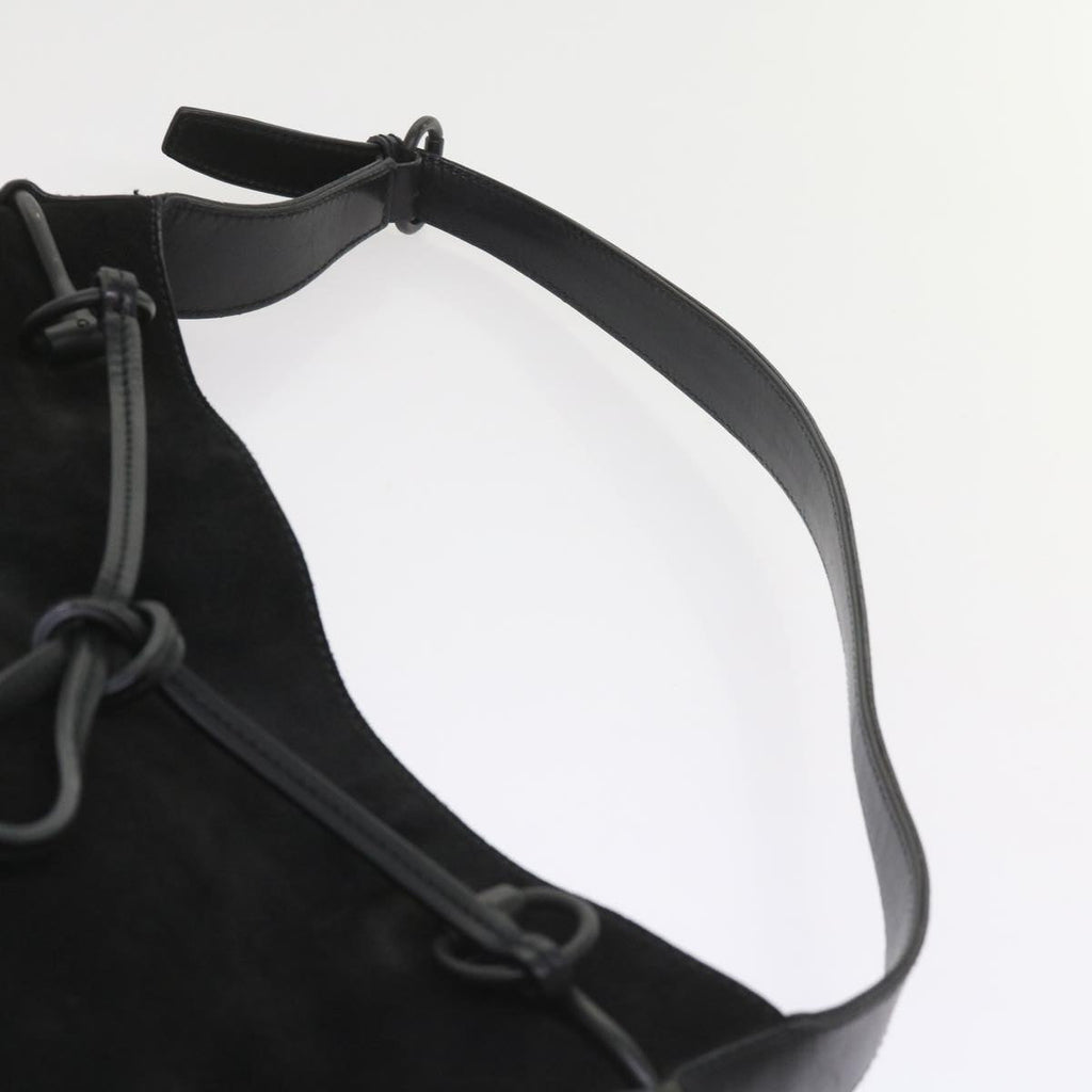 GUCCI Shoulder Bag Suede Black 101975 ac2279