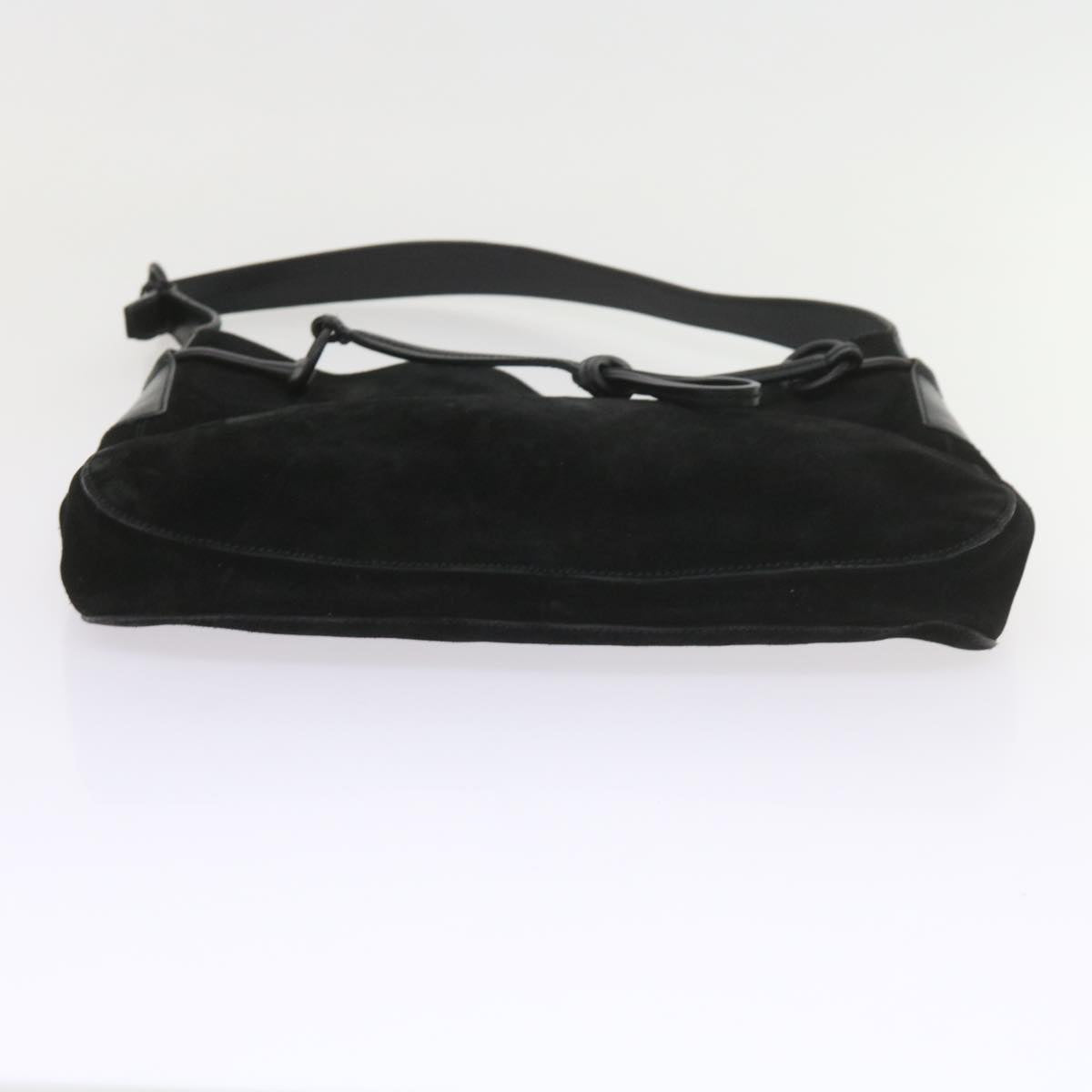 GUCCI Shoulder Bag Suede Black 101975 ac2279