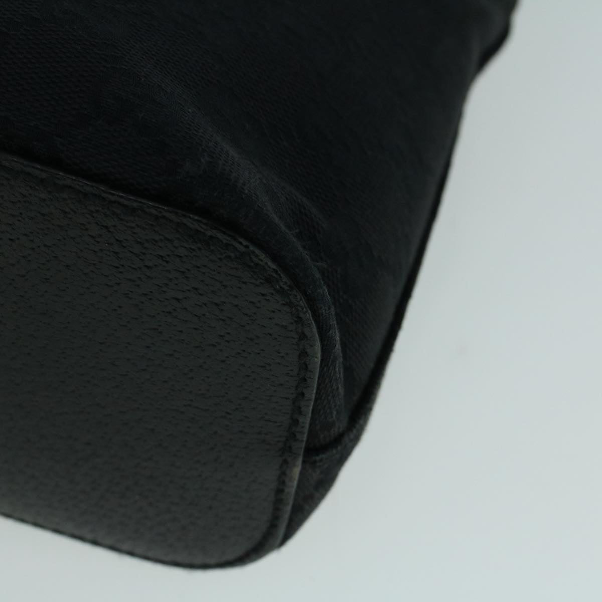 GUCCI GG Canvas Shoulder Bag Black 115002 ac2280