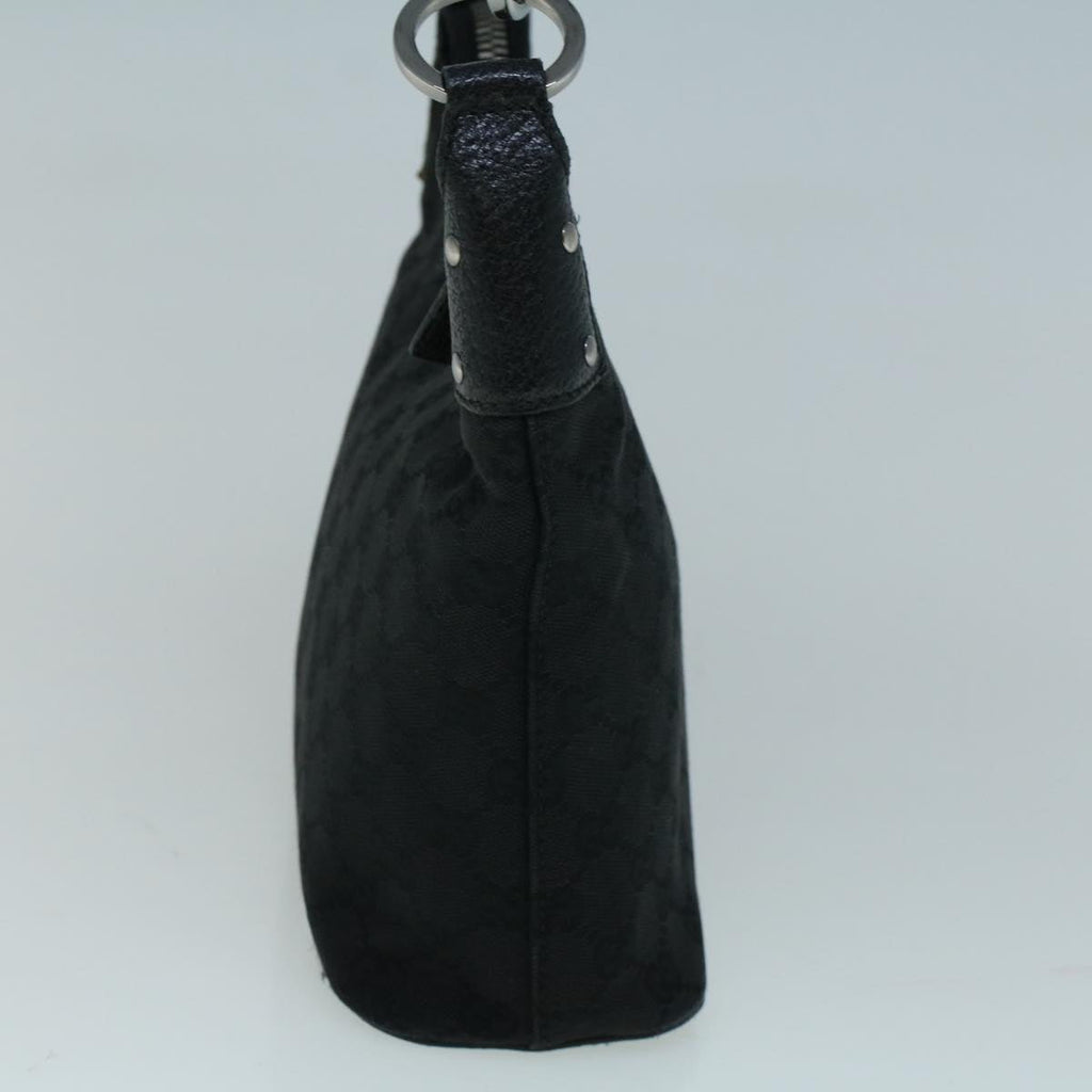 GUCCI GG Canvas Shoulder Bag Black 115002 ac2280