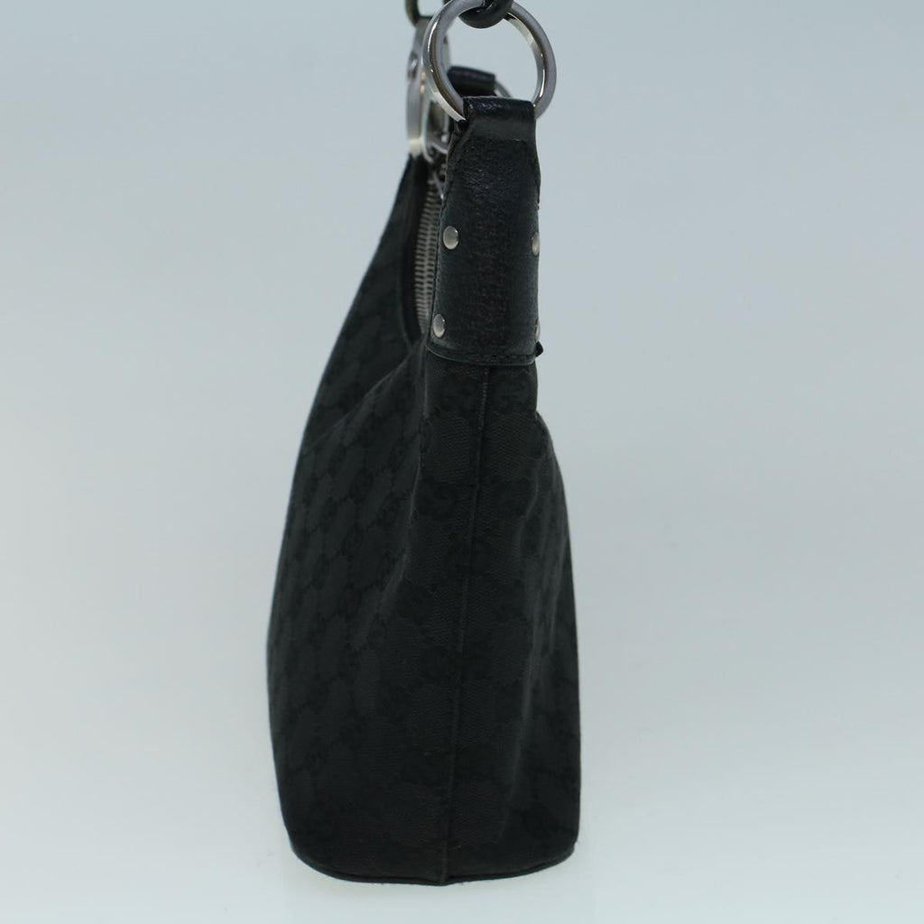 GUCCI GG Canvas Shoulder Bag Black 115002 ac2280