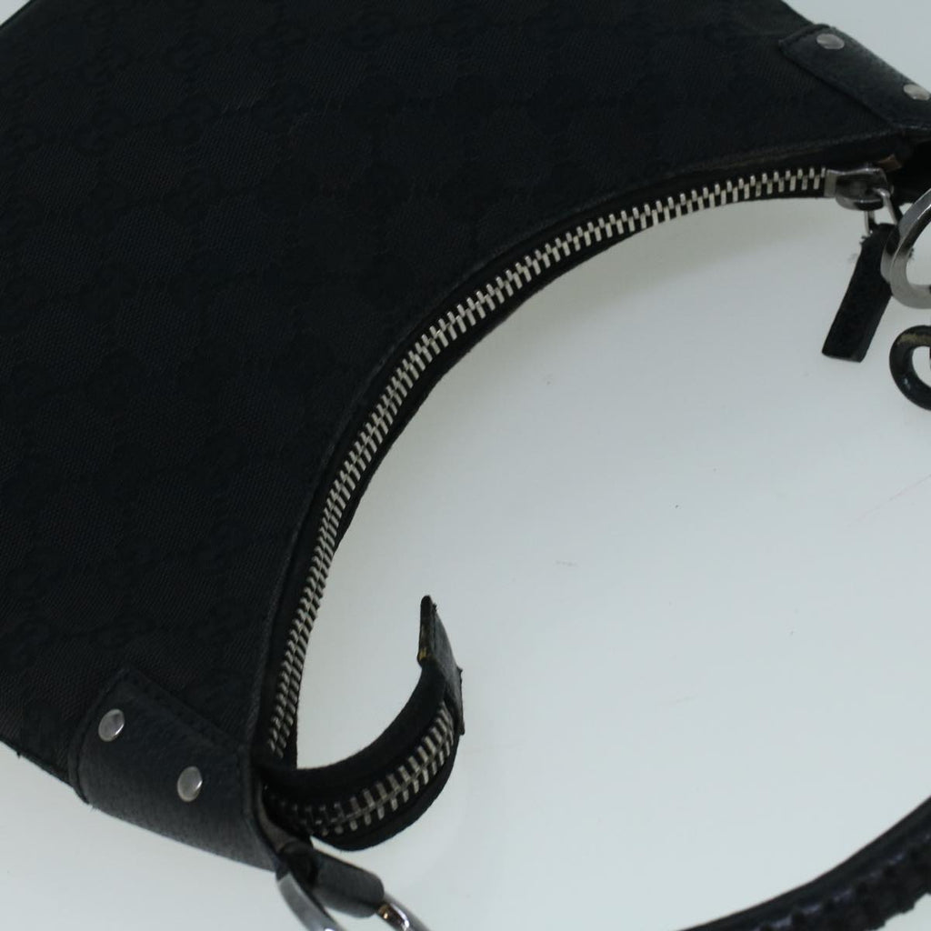 GUCCI GG Canvas Shoulder Bag Black 115002 ac2280