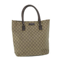 GUCCI GG Supreme Tote Bag PVC Leather Beige 131220 ac2292