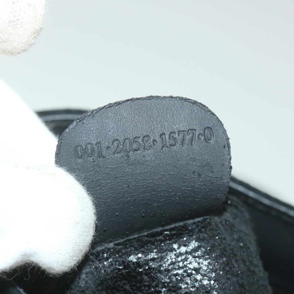 GUCCI Bamboo Shoulder Bag Suede Black 0012058 1577 0 ac2295