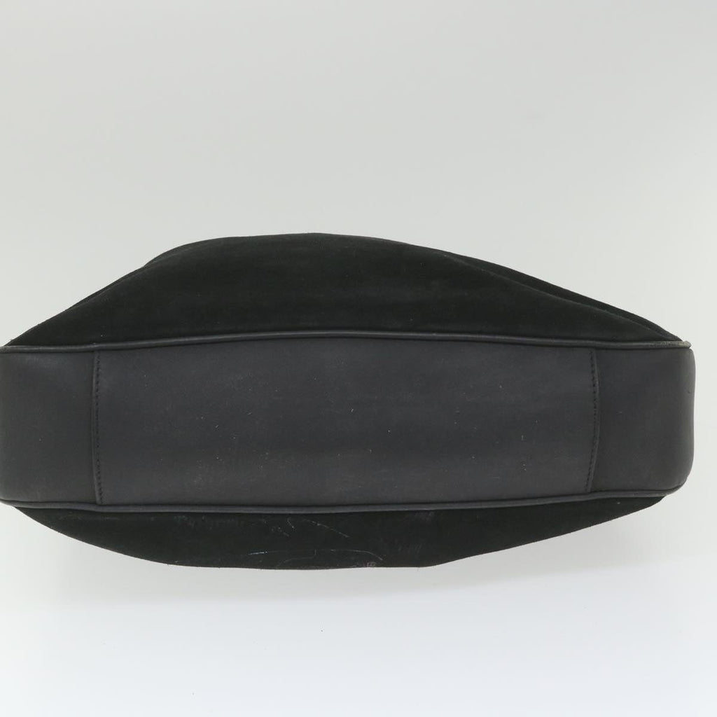 GUCCI Bamboo Shoulder Bag Suede Black 0012058 1577 0 ac2295
