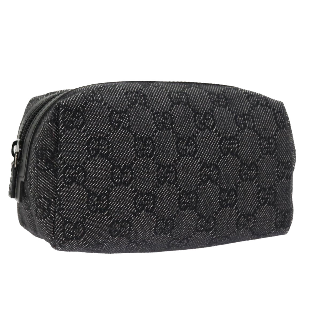 GUCCI GG Canvas Pouch Black 29595 ac2307