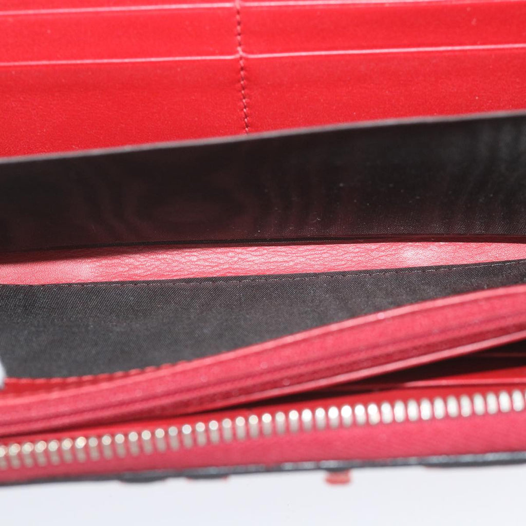 GUCCI GG Supreme Long Wallet PVC Leather Beige Red 410102 ac2308