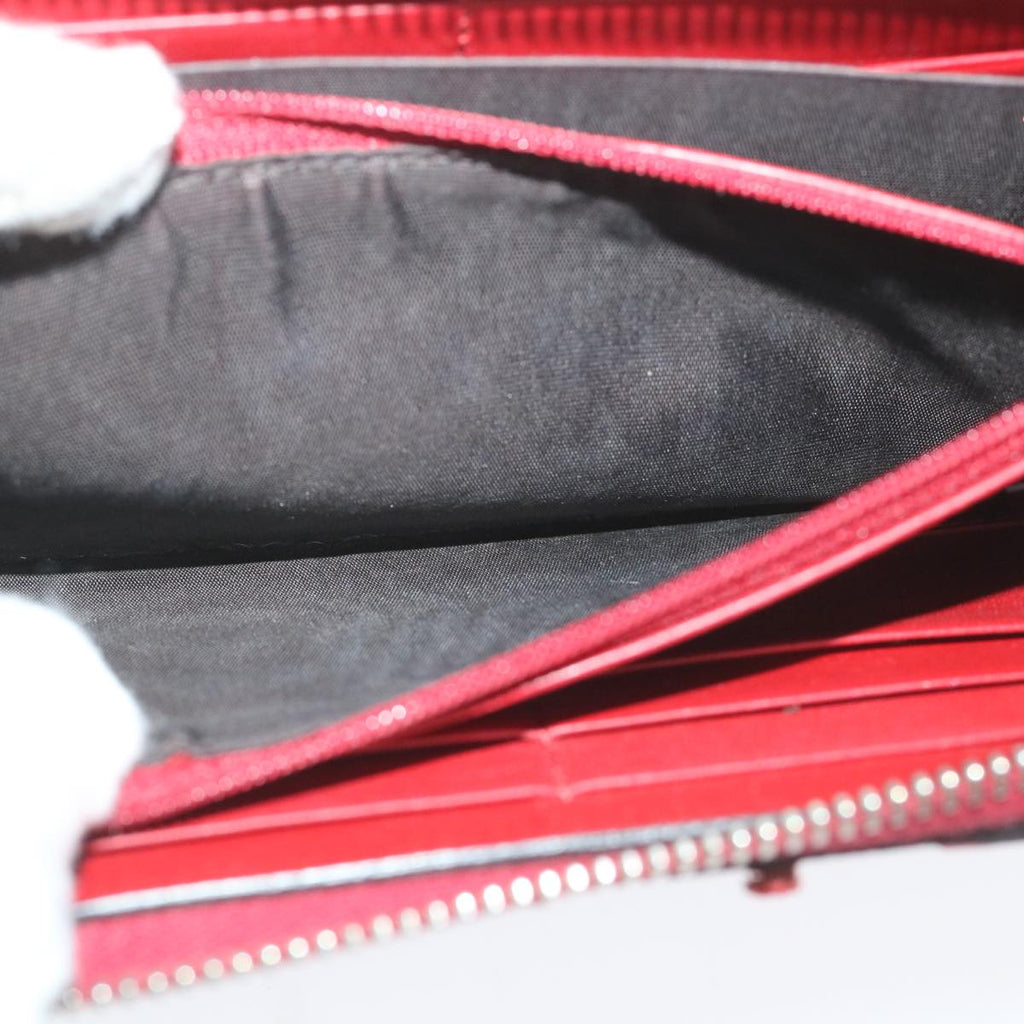GUCCI GG Supreme Long Wallet PVC Leather Beige Red 410102 ac2308