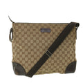GUCCI GG Canvas Shoulder Bag Beige 110054 ac2320