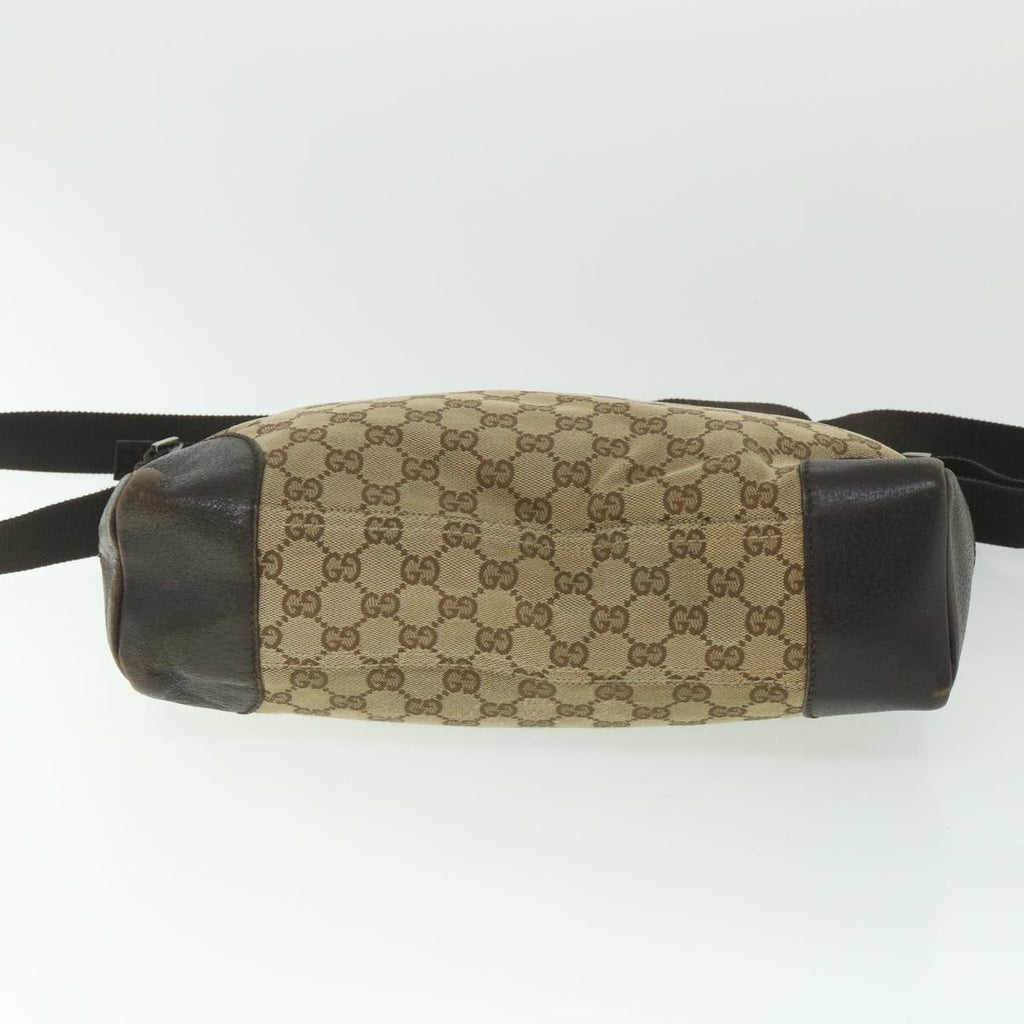 GUCCI GG Canvas Shoulder Bag Beige 110054 ac2320