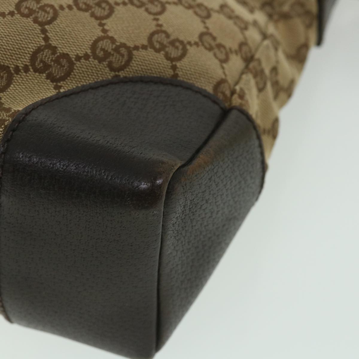 GUCCI GG Canvas Shoulder Bag Beige 110054 ac2320
