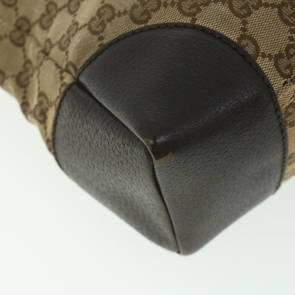 GUCCI GG Canvas Shoulder Bag Beige 110054 ac2320