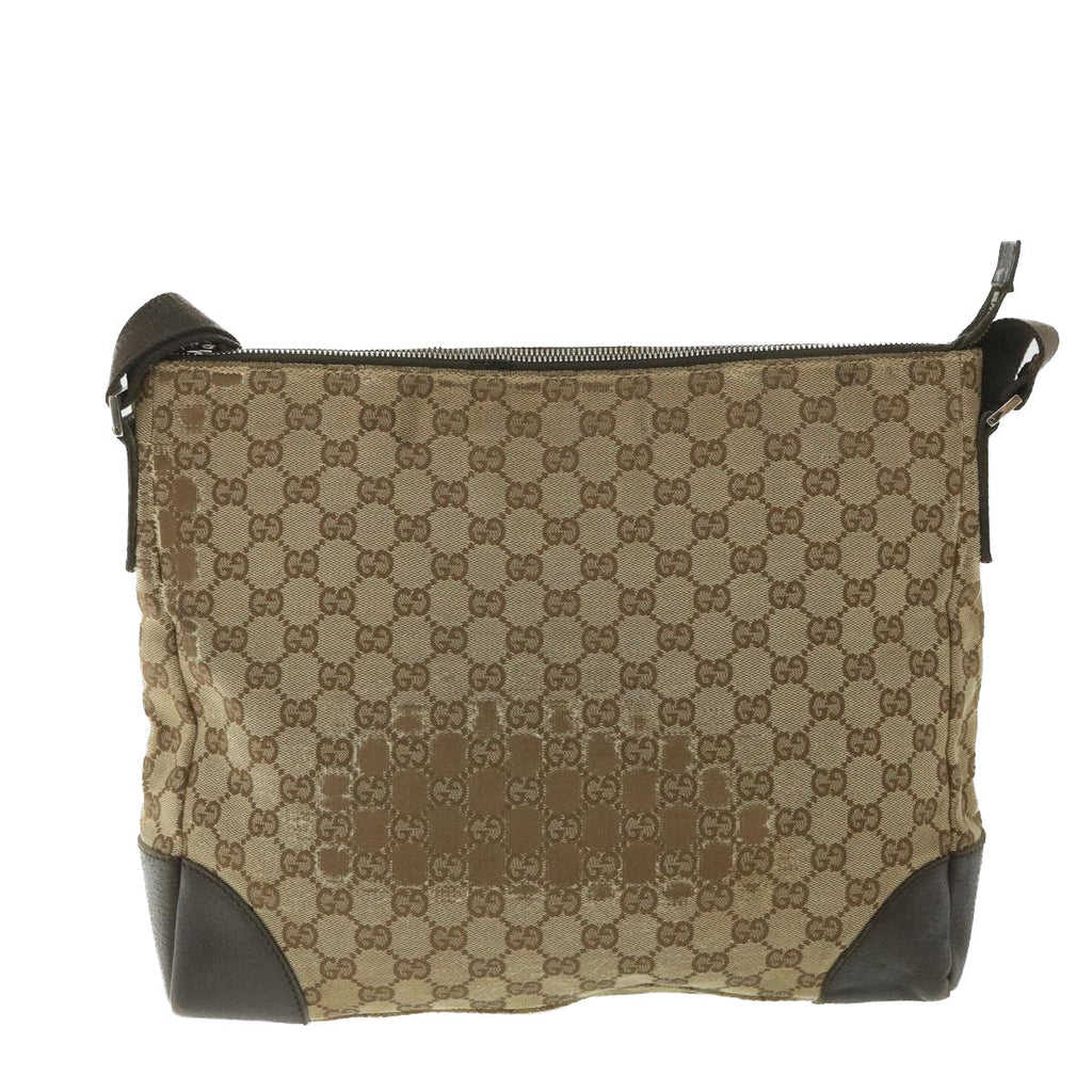 GUCCI GG Canvas Shoulder Bag Beige 110054 ac2320
