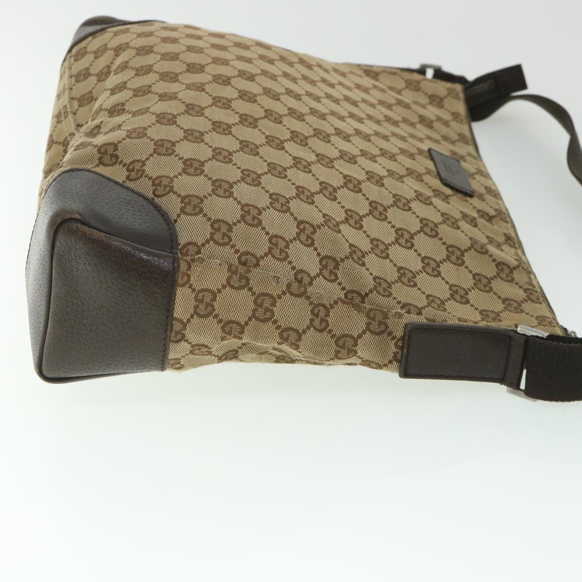 GUCCI GG Canvas Shoulder Bag Beige 110054 ac2320