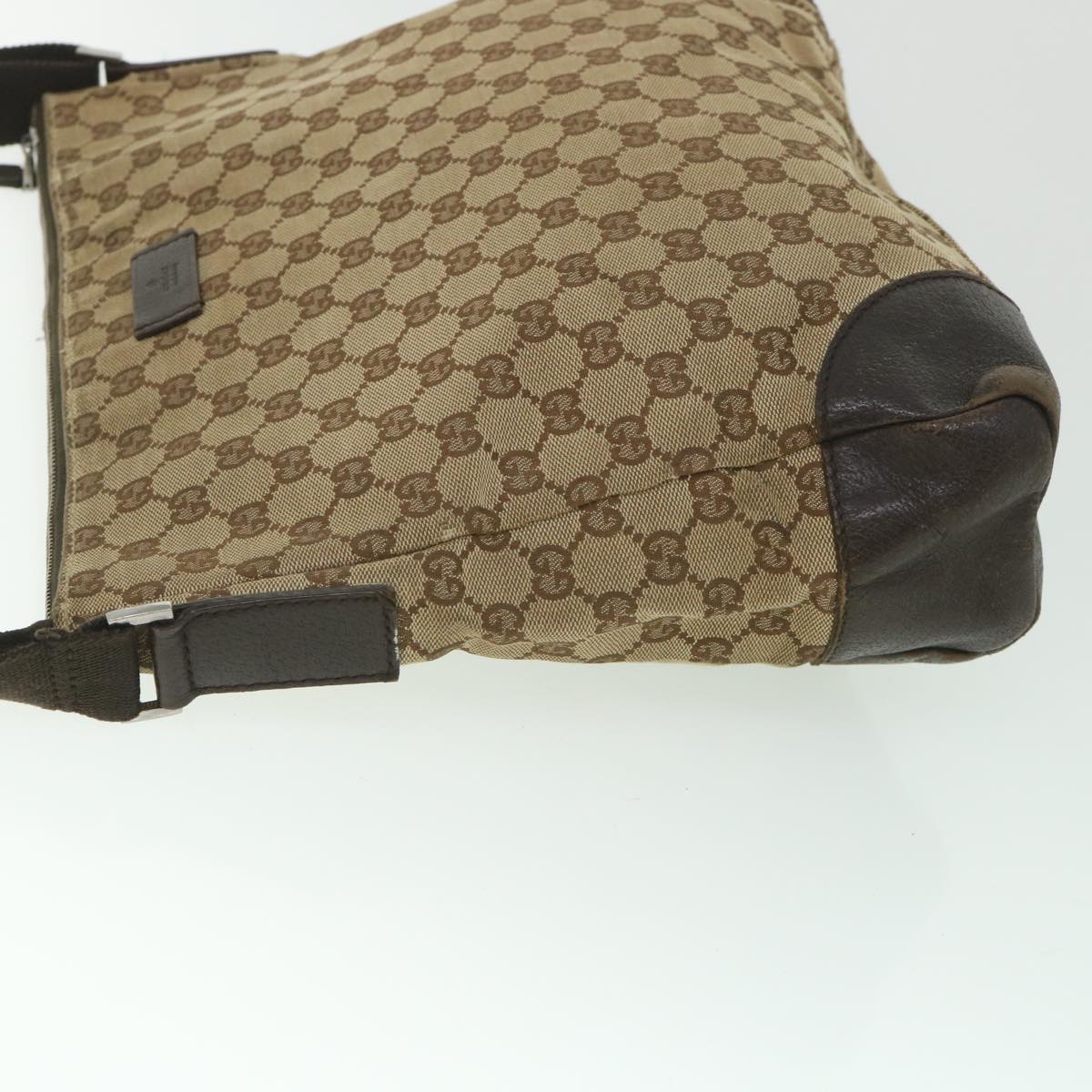GUCCI GG Canvas Shoulder Bag Beige 110054 ac2320