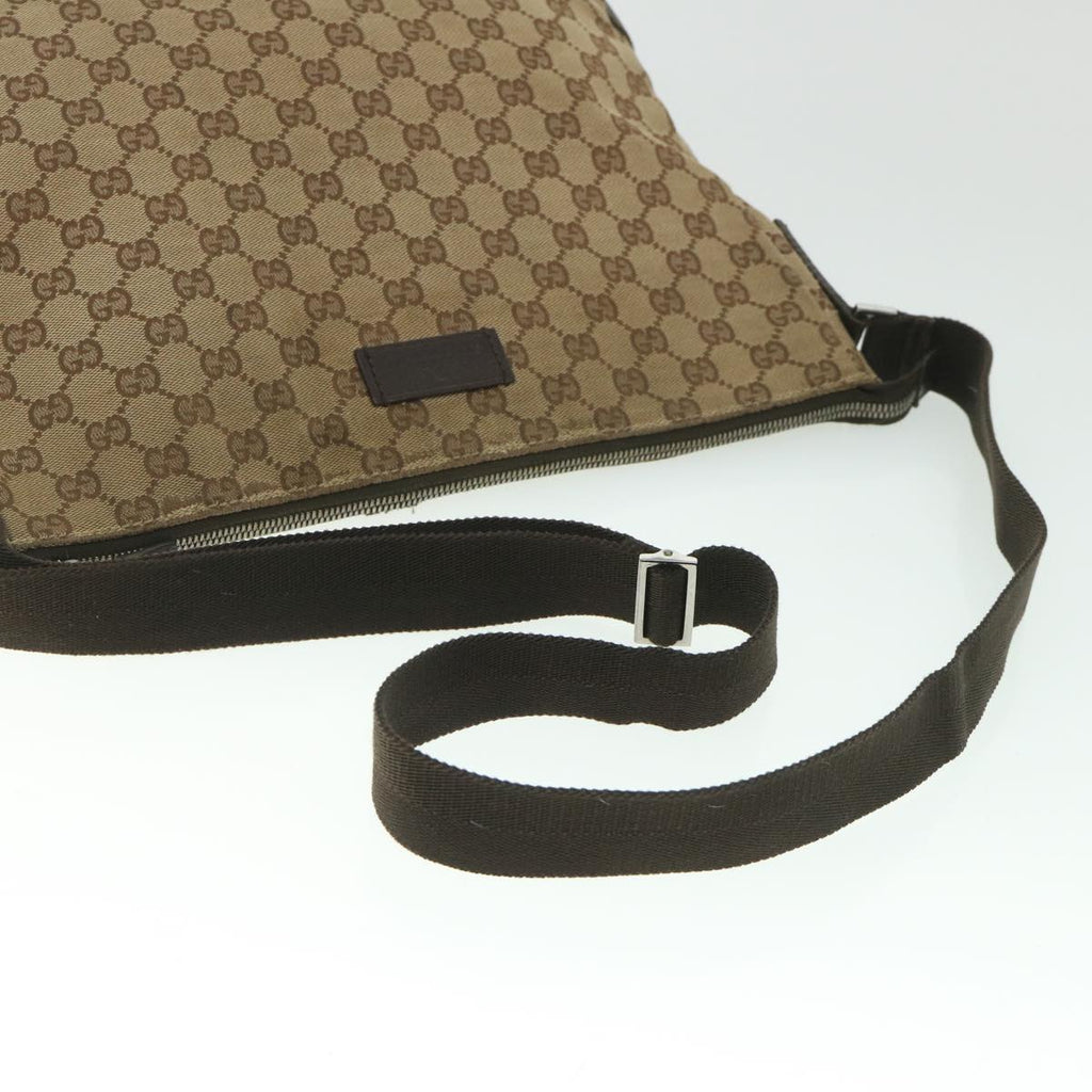 GUCCI GG Canvas Shoulder Bag Beige 110054 ac2320
