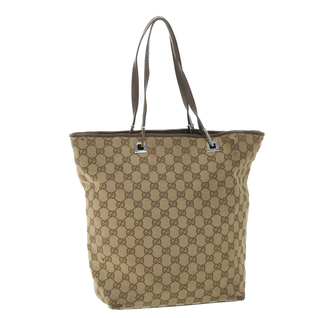 GUCCI GG Canvas Tote Bag Beige 31243 ac2321