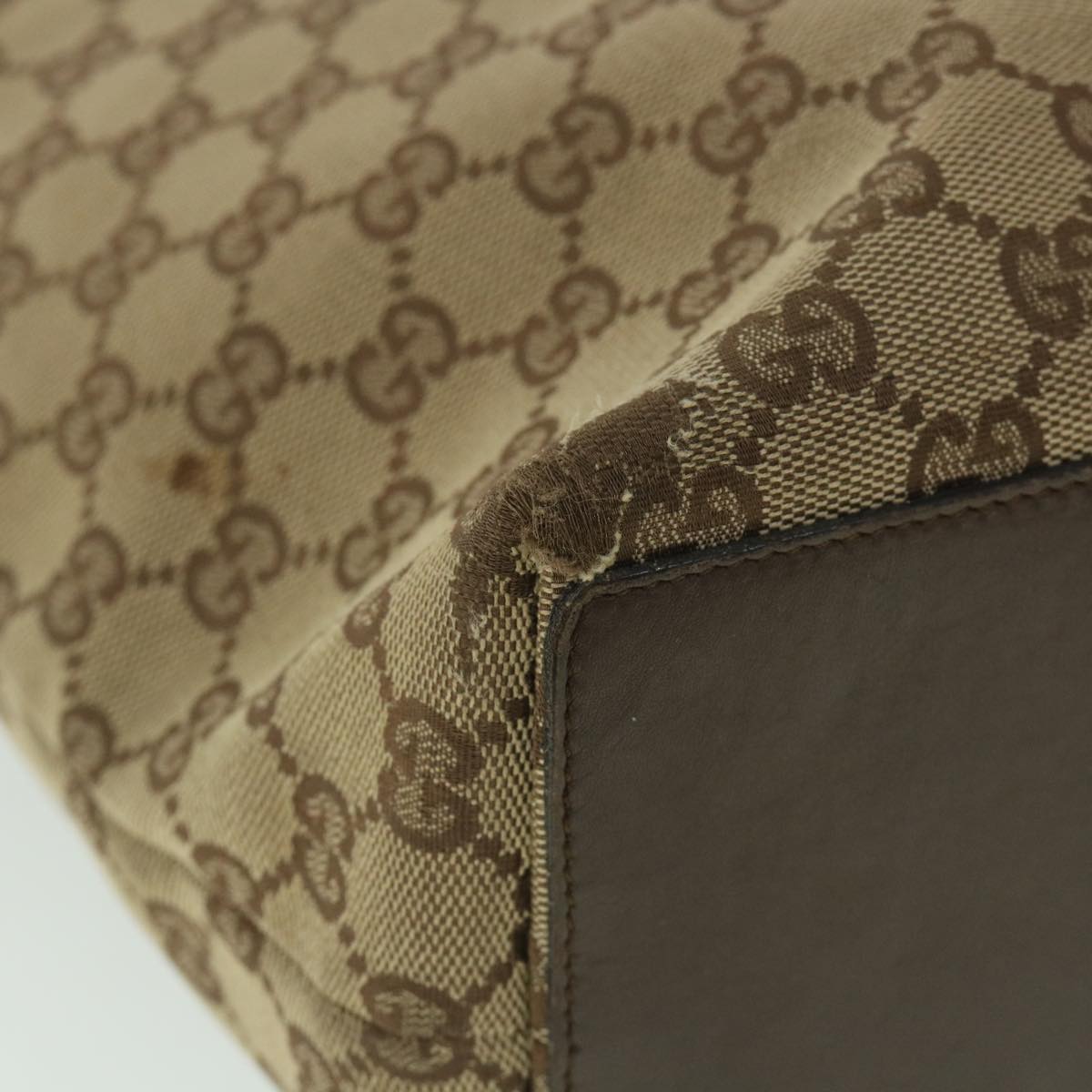 GUCCI GG Canvas Tote Bag Beige 31243 ac2321